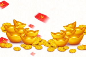 新年装饰金元宝素材
