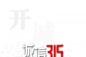 诚信315消费者权益日装饰元素