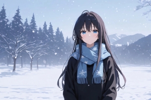 雪之下雪乃-雪季 4K壁纸 3840x2160