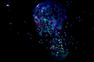 气泡 抽象 眩光 深色 4k壁纸 3840x2160