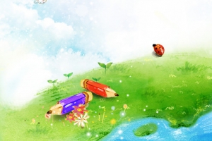 幼儿园宣传栏植树节海报背景