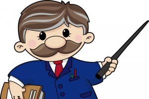 卡通上课的教授