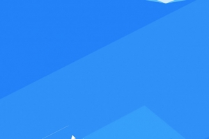 蓝色几何图案扁平banner