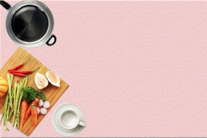 淘宝小清新食物粉色背景海报banner