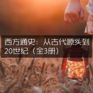 西方通史全三册，追溯古代至20世纪历史文化