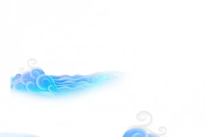 蓝色古风海洋波浪