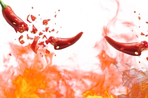 简约辣椒美食广告banner