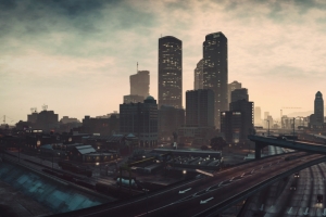 侠盗猎车手5,GTA 5,城市风景,3440x1440游戏壁纸