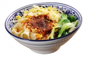 美味的健康食品正宗山西香辣油泼面