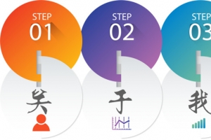 关于我们PPT图表信息