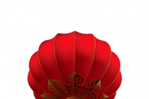 挂着的大红灯笼