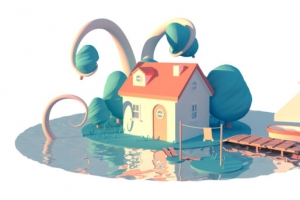 河边小屋