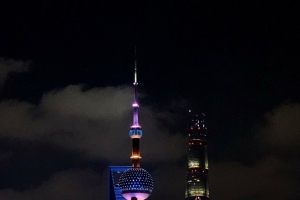 中国最美的夜景上海外滩东方明珠