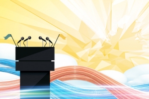 创意演讲比赛活动海报psd分层素材