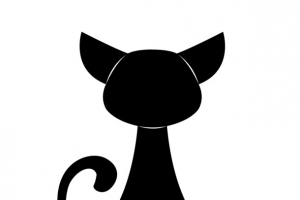 黑色猫咪LOGO