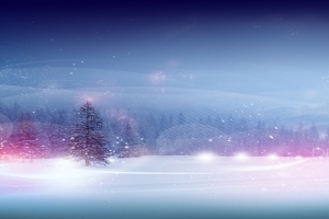 唯美高清白色雪花海报背景图