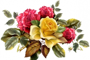古典手绘鲜花