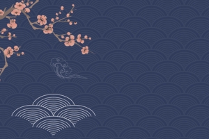 中秋主题蓝色卡通清新banner