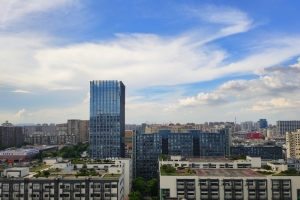 商务城市蓝天高端背景照片