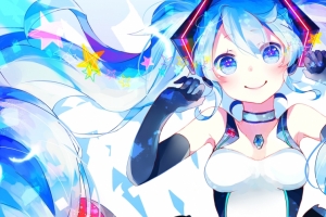 赛车女郎服装的初音未来3440x1440壁纸
