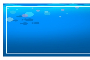 海洋渐变蓝色水族馆海报背景