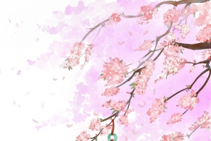 唯美古风手绘插画