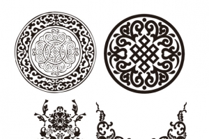 矢量新疆花纹素材