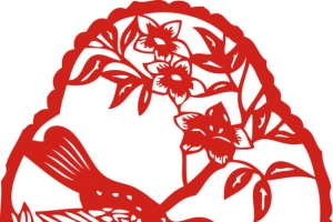 喜鹊剪纸元旦春节剪纸贴纸