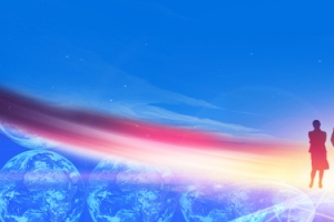 服务团队大气光芒海报背景