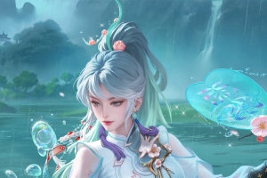 王者荣耀上官婉儿春霖将至4K高清全面屏手机壁纸2400x3840免费下载