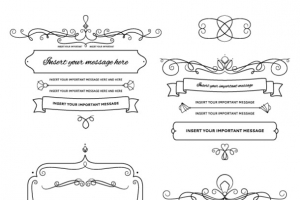 花纹边框高清PNG透明装饰元素设计素材免费下载