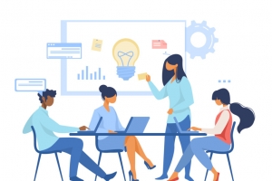 会议室开会团队高清PNG透明免扣设计素材免费下载