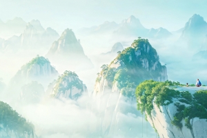 哪吒之魔童闹海唯美风景3440x1440带鱼屏壁纸