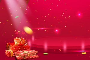 淘宝新年喜庆红色狂欢激情海报banner