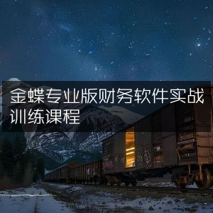 金蝶专业版财务软件高效实战培训课程