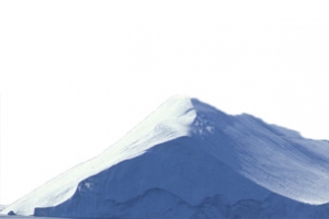 雪白的山