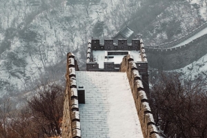 中国长城 建筑 旅游景点 雪 中国 4k壁纸 3840x2160