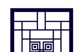 蓝色棱格