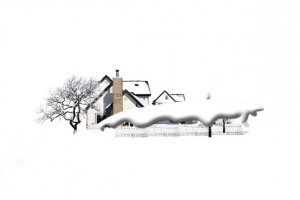 积雪的房子
