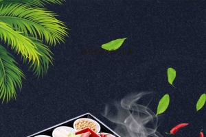 美食米线海报设计背景模板