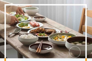 简约清新夏季促销简餐美食快餐店宣传海报背