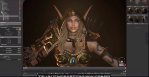 3dsMax & ZBrush实时制作教学，打造奥蕾莉亚·风行者女性角色