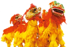 高清活动海报摄影狮子舞