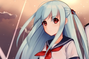 和你 水手服 战舰女孩3440x1440壁纸