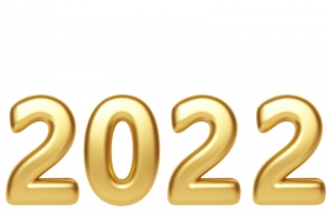 2022立体金色 新年