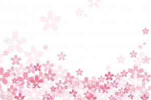 樱花插画背景素材矢量