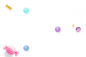 条纹糖果气球卡通