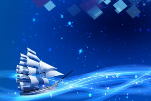 2018一帆风顺大气蓝色banner