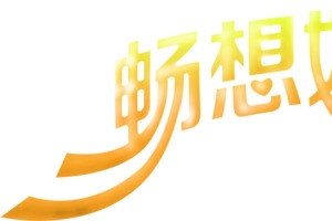 畅想好礼土黄色字体