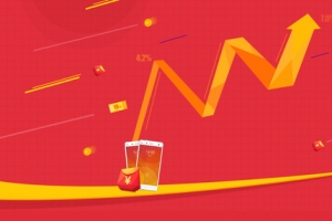活动红色背景手机优惠banner